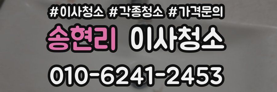 송현리 이사청소