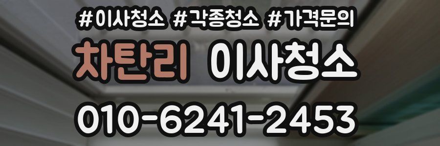 차탄리 이사청소