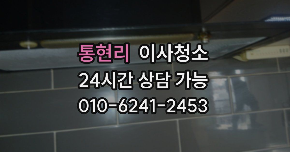 통현리 입주청소