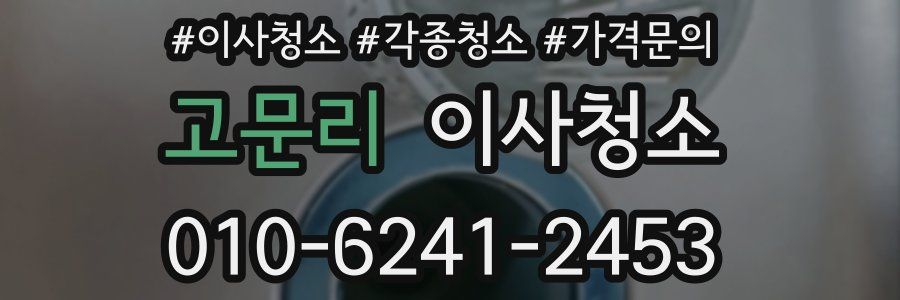 고문리 이사청소