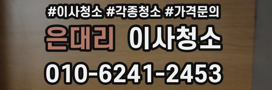 은대리 이사청소