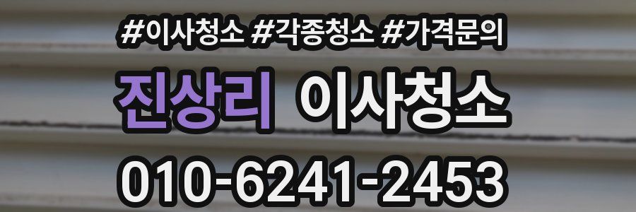 진상리 이사청소