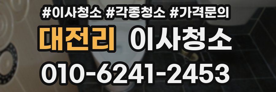 대전리 이사청소