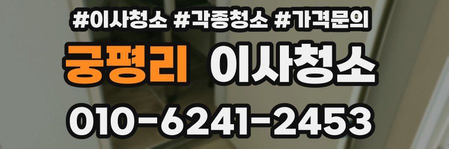 궁평리 이사청소