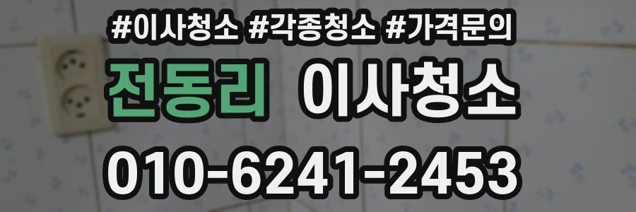 전동리 이사청소