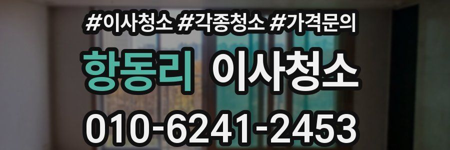 항동리 이사청소