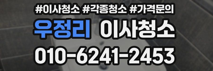 우정리 이사청소