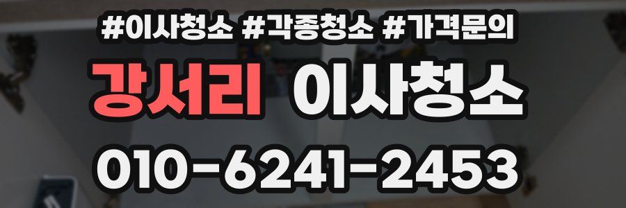 강서리 이사청소