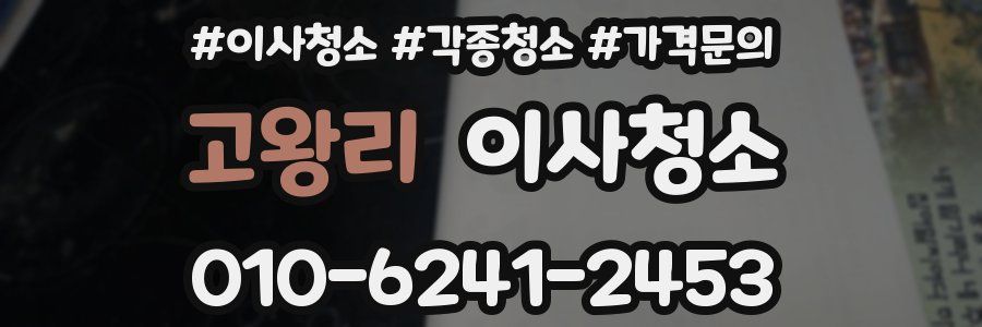 고왕리 이사청소