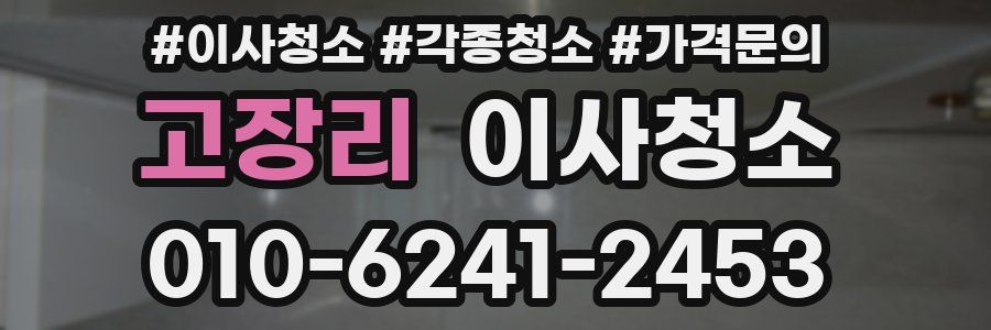 고장리 이사청소