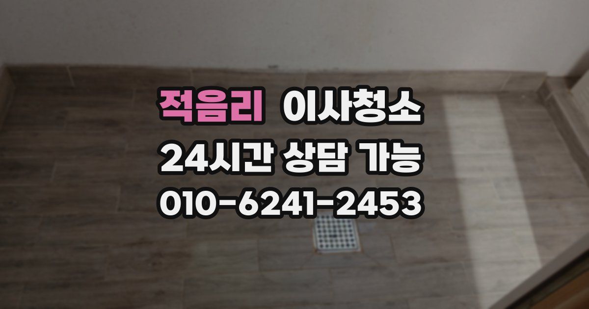 적음리 입주청소