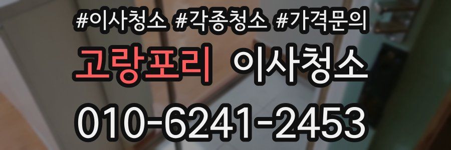 고랑포리 이사청소