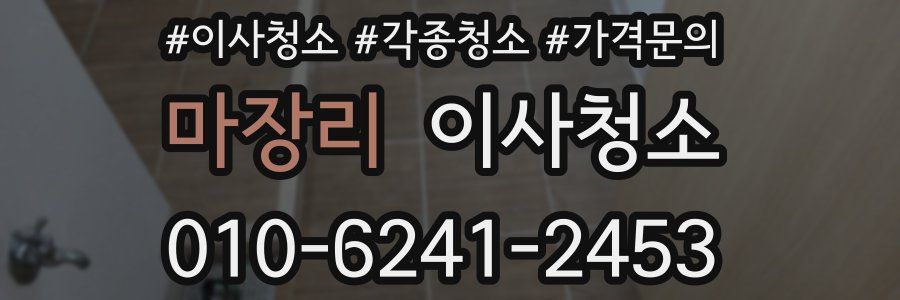 마장리 이사청소