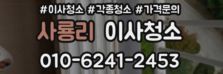 사룡리 이사청소