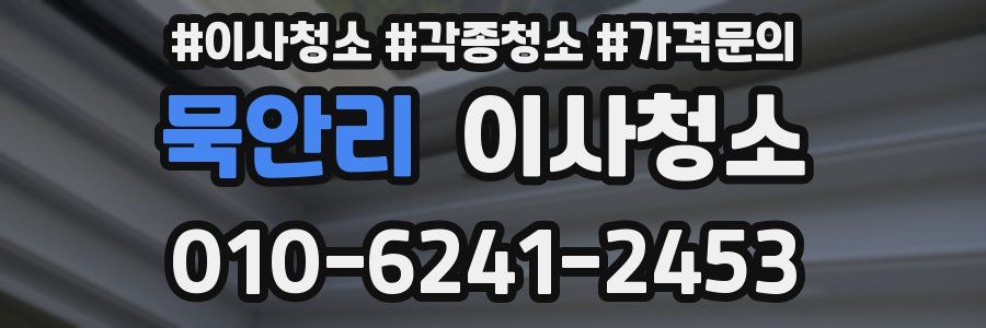 묵안리 이사청소