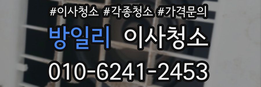 방일리 이사청소