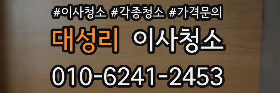 대성리 이사청소