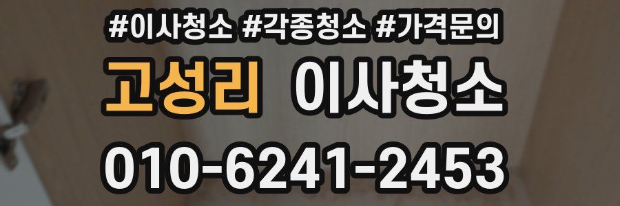 고성리 이사청소