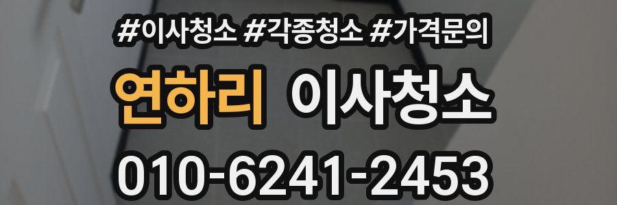 연하리 이사청소