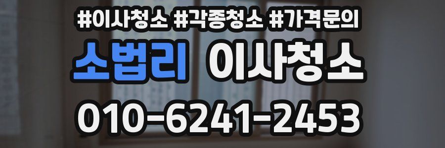 소법리 이사청소