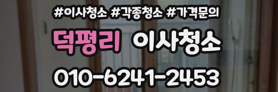 덕평리 이사청소