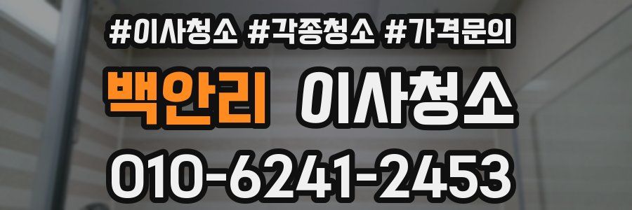 백안리 이사청소