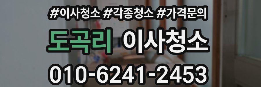 도곡리 이사청소