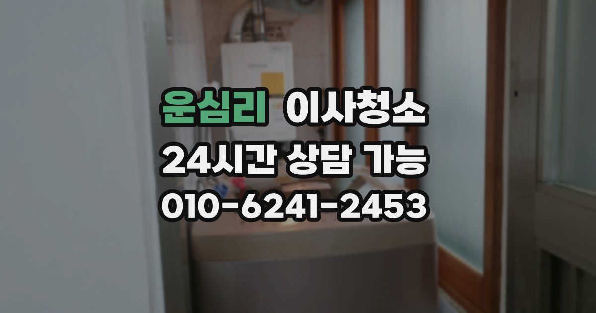 운심리 입주청소