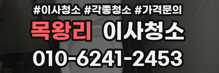 목왕리 이사청소