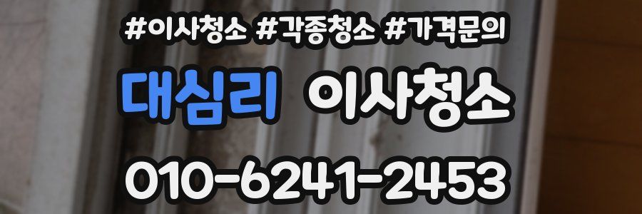 대심리 이사청소