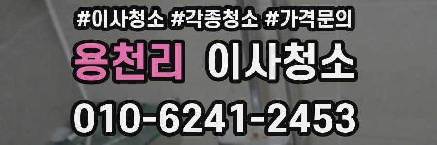 용천리 이사청소