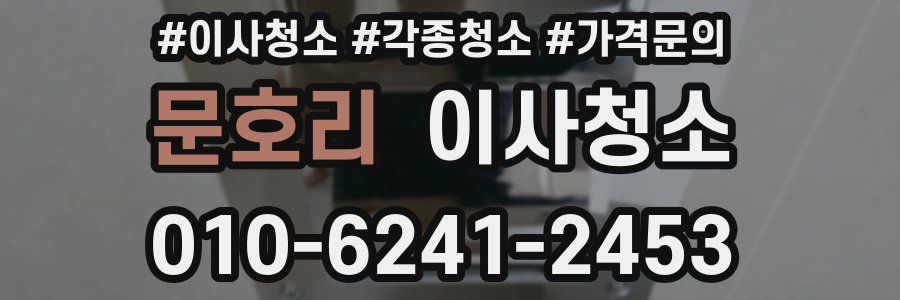 문호리 이사청소