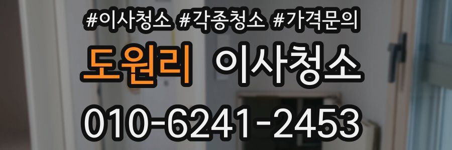 도원리 이사청소