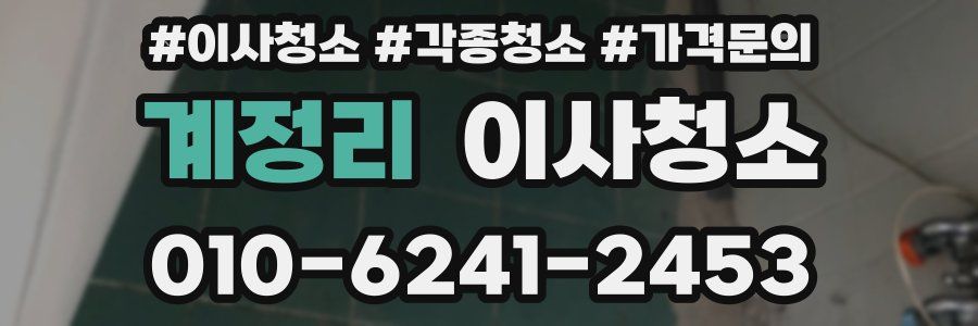 계정리 이사청소