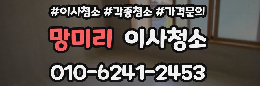 망미리 이사청소