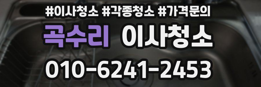 곡수리 이사청소