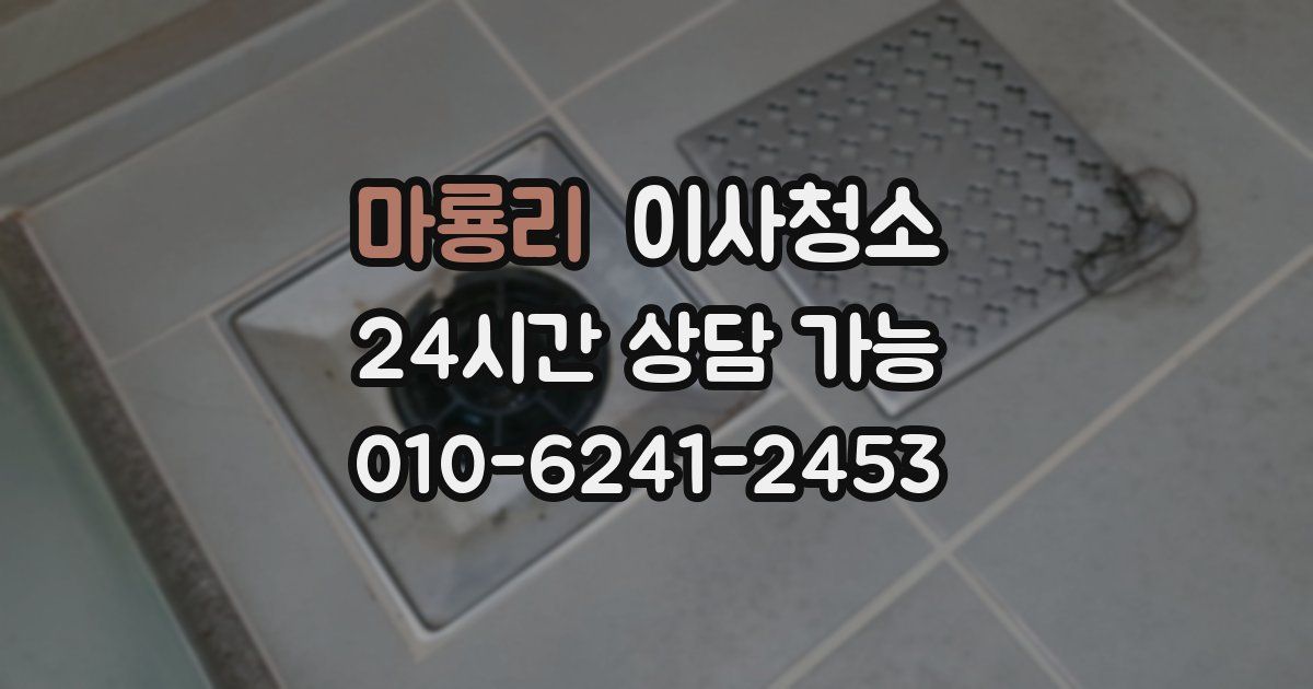 마룡리 입주청소