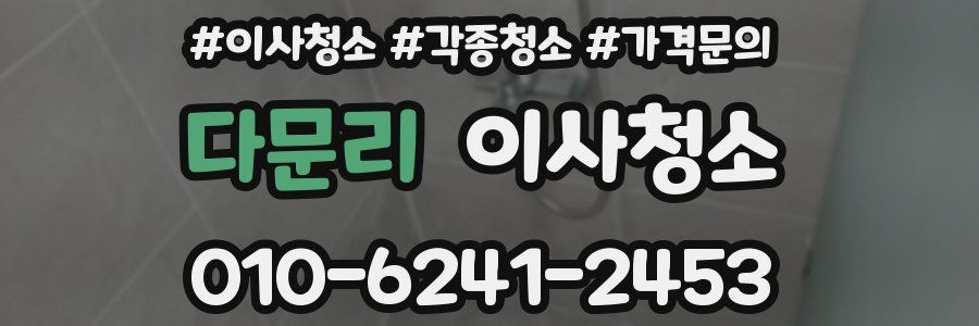 다문리 이사청소