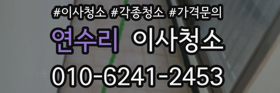 연수리 이사청소