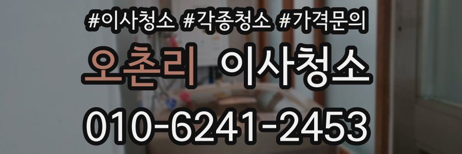 오촌리 이사청소