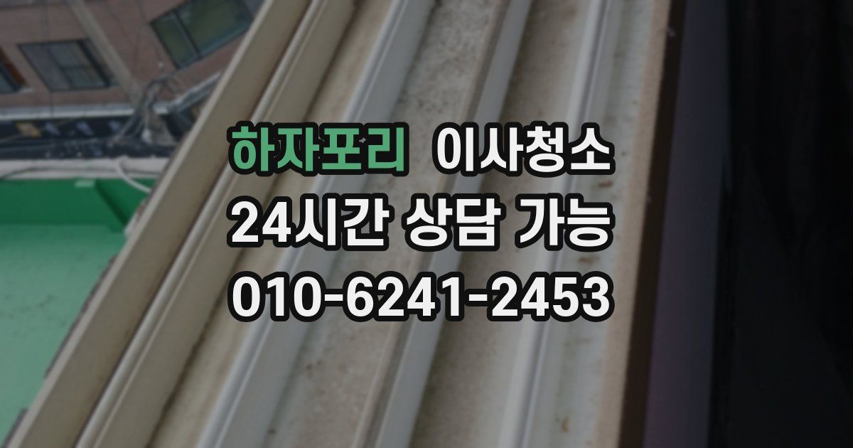 하자포리 입주청소