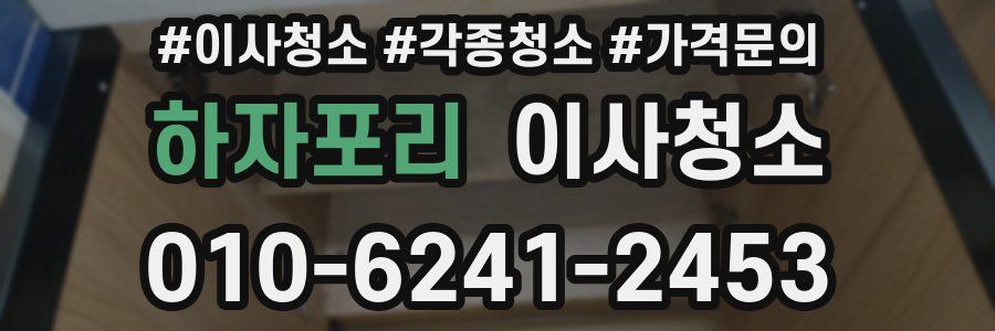 하자포리 이사청소
