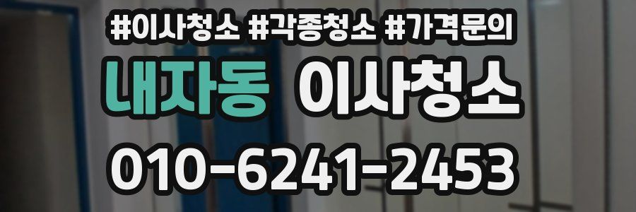 내자동 이사청소