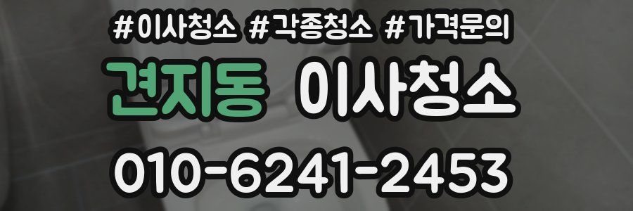 견지동 이사청소