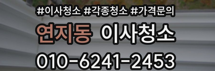연지동 이사청소