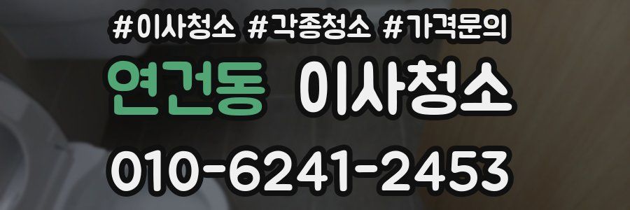 연건동 이사청소