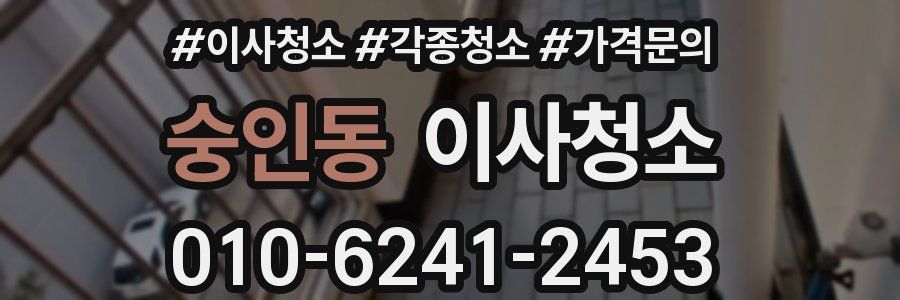 숭인동 이사청소