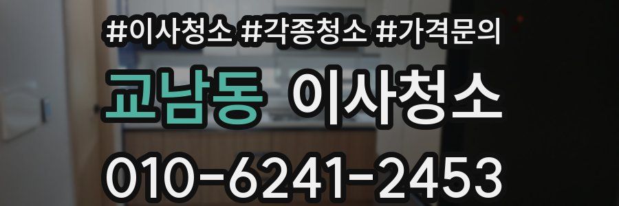 교남동 이사청소