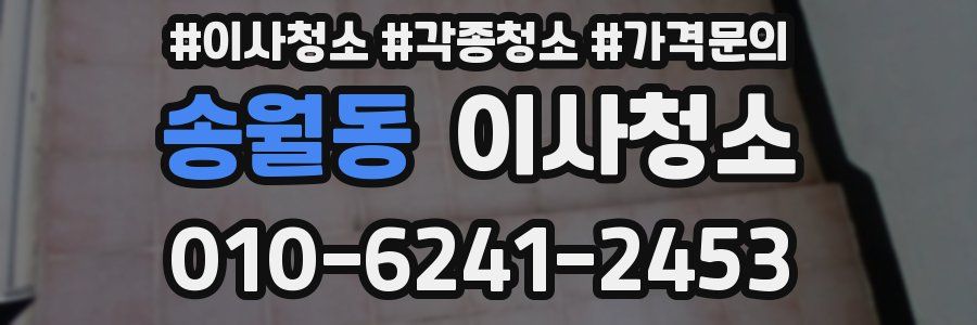 송월동 이사청소