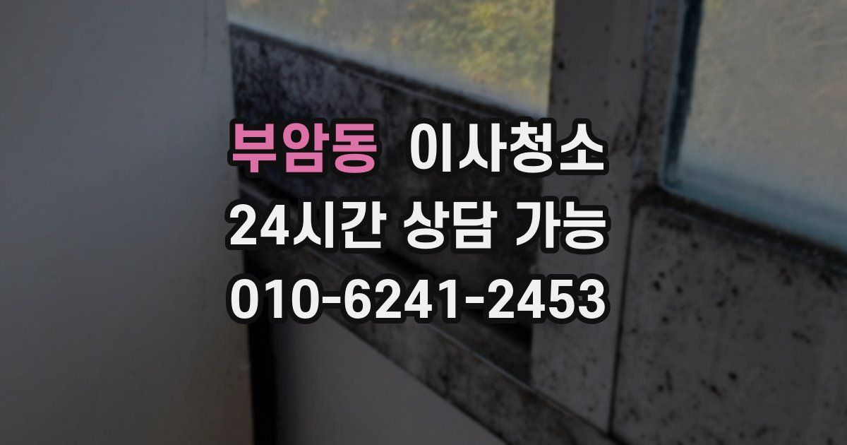 부암동 입주청소